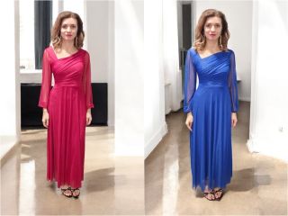 ✨Krásne elegantné šaty s jemnými trblietkami a tylom – úplný WOW efekt! ✨ Dlhý tylový rukáv dodáva jemnosť a noblesu....